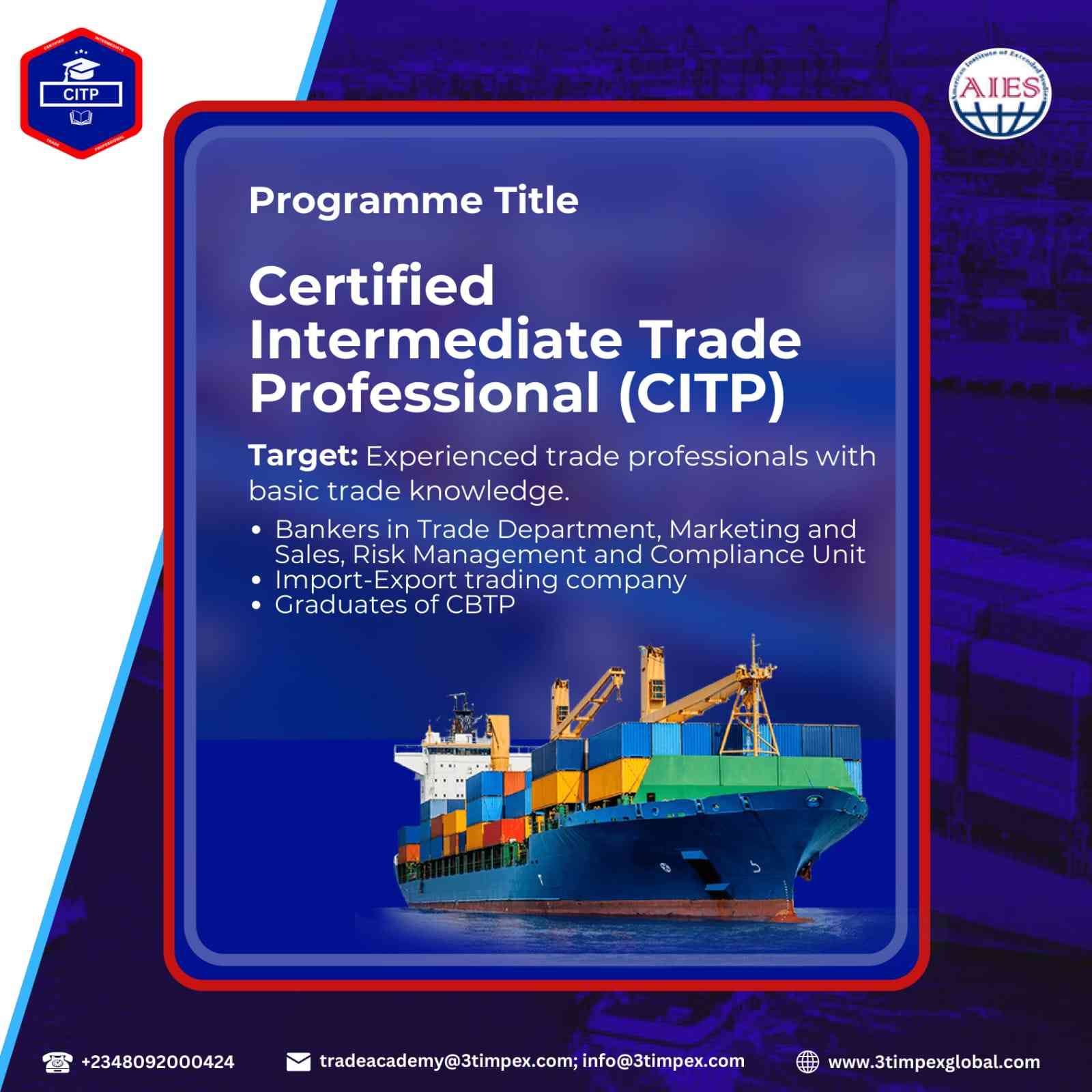 Certified Intermediate Trade Professional