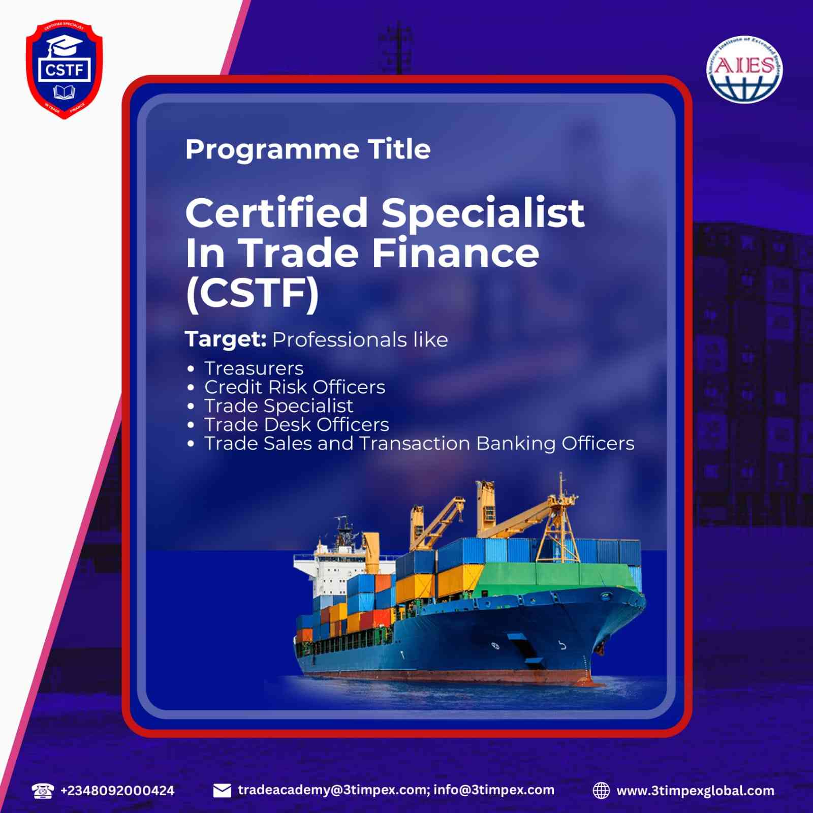 Certified Specialist in Trade Finance