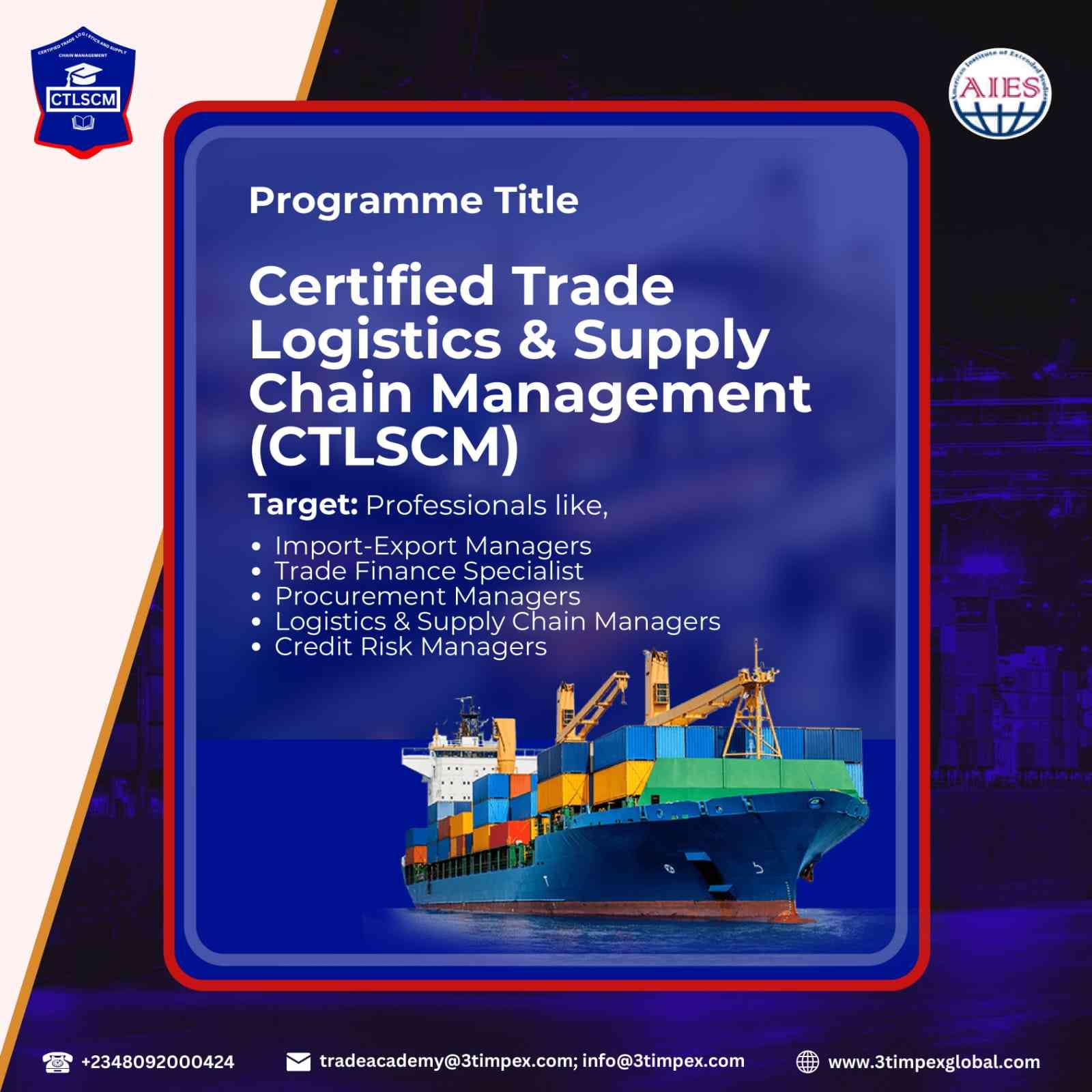 Certified Trade Logistics and Supply Chain Management Program