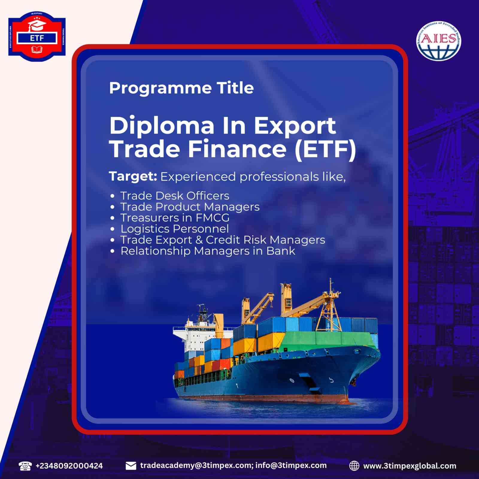Diploma in Export Trade Finance